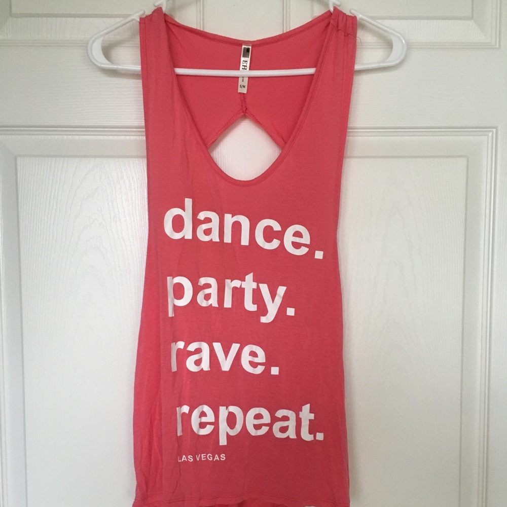 Dance, party, rave, repeat tank - Picture 1 of 2